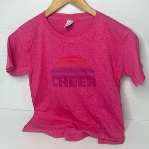 CHEER Pink Short Sleeve Tee